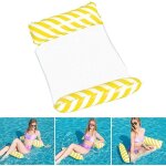 Jaune , hamac flottant gonflable lit flottant polyvalent hamac de natation 4 en 1 (selle, chaise longue, ... Jaune , hamac flottant gonflable lit flottant polyvalent hamac de natation 4 en 1 (selle, chaise longue, ...