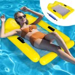 Jaune hamac gonflable piscine, flottantes hamac, 4 - in - 1 lit flottant gonflable, hamac d'eau, chaise ... Jaune hamac gonflable piscine, flottantes hamac, 4 - in - 1 lit flottant gonflable, hamac d'eau, chaise ...