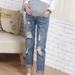 Jean déchiré pour femme, pantalon de maternité, accessoire d'allaitement, legging de ventre, de grossesse, ... Jean déchiré pour femme, pantalon de maternité, accessoire d'allaitement, legging de ventre, de grossesse, ...