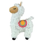 Jemini lola le lama - peluche musicale et lumineuse 25 cm