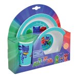 Jemini pjmasks set lunch 3 pces assiette, bol, verre
