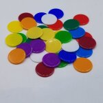 Jetons de poker en plastique, accessoires cr�atifs, 4 couleurs, 19mm, 100, pi�ces / ensemble, marqueurs ...