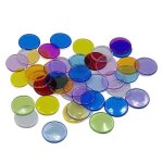Jetons de poker transparents, 100 pices, comptage des couleurs, compteur de jeux mathmatiques, marqueurs, ...