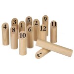 Jeu de 12 quilles nordiques en bois Jeu de 12 quilles nordiques en bois