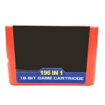 Jeux 196 - en - 1 pour la pâte de cartes de jeu 16 bits que 112 - en - 1 et 126 - en - 1, rouge Jeux 196 - en - 1 pour la pâte de cartes de jeu 16 bits que 112 - en - 1 et 126 - en - 1, rouge