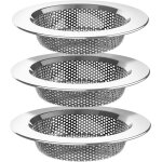 (s) jeu de 3 en acier inoxydable evier de cuisine tamis - lave - vaisselle