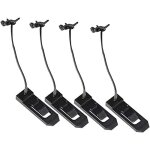 Jeu de 4 ailerons de planche de surf clipsables - accessoires de surf et de sports nautiques