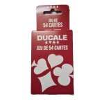 Jeu 54 cartes ducale dos rouge