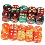 Dés de jeu a 6 faces 16mm, 20 pièces, pour jeux de société, enseignement des maths, aide au clun pub, ... Dés de jeu a 6 faces 16mm, 20 pièces, pour jeux de société, enseignement des maths, aide au clun pub, ...