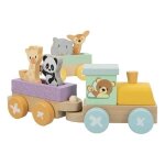 Jeu d'apprentissage train a assembler animaux en bois jeu montessori