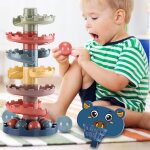 Jeu de bagues a empiler pour bébé, arc - en - ciel, boule roulante, tour, hochets, jeux de société, apprentiss ... Jeu de bagues a empiler pour bébé, arc - en - ciel, boule roulante, tour, hochets, jeux de société, apprentiss ...