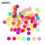 Jeu de baguettes magn�tiques avec puces de comptage de couleur transparentes, jouets d'apprentissage ...