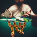 Jeu de ds a balles en alliage a 6 faces, ensemble de ds de table, jeu de socit pour fte de poker, ...