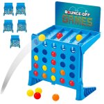 Jeu de balle de rebond et de liaison 4 en ligne, 4 couleurs d'affile, jeu de stratgie classique