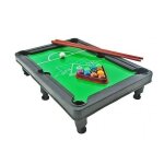 Jeu de billard - euroweb - miniature 27 cm - 2 queues - 11 boules - pour enfants � partir de 3 ans