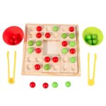 Jeu de billes en bois pour enfants, jouet de tri intellectuel, de combat, carr�, de logique, pour anniversaire ...