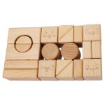 Jeu de blocs de construction en bois pour 3 a 6 ans, reconnaissance des formes, apprentissage pr�coce ...