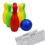 Jeu de bowling en plastique pour enfants, jeu educatif et créatif, sports amusants, 1 ensemble Jeu de bowling en plastique pour enfants, jeu educatif et créatif, sports amusants, 1 ensemble