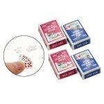 Jeu de cartes de d�coration miniature pour maison de poup�e, pont de poker magique, lot de 2, 1 / 12