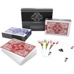 Jeu de cartes en plastique - taille du 'bridge' - index a quatre coins - index standard - cartes de poker ...