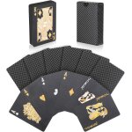 Jeu de carte poker etanches en plastique diamond noir nouveaut - parfait pour la fte et le jeu[z1551] ...