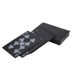 Jeu de cartes de poker en plastique pvc etanche, 54 feuilles / ensemble, astuces magiques dores, bote ...