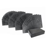 Jeu de cartes de poker en plastique pvc etanche, 54 pices / paquet, feuille d'or, nouveaut collection, ...