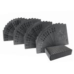 Jeu de cartes de poker en plastique pvc etanche, 54 pices / paquet, feuille d'or, nouvelle collection, ...