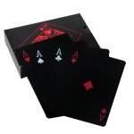 Jeu de cartes de poker de table en pvc, etanche, cr�atif, tour de magie, f�te, parfait pour jouer