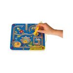 Jeu de concentration en bois, stylet magntique et billes de l'espace