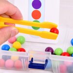 Jeu de concentration montessori pour enfants, nouveau jouet de test, perles a clipser, entraînement a ... Jeu de concentration montessori pour enfants, nouveau jouet de test, perles a clipser, entraînement a ...