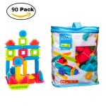 Jeu de construction 1er �ge - blocs sensoriels pour enfants - sac 90 pi�ces