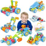 Jeu de construction enfant, 118 pi�ces 6 - in - 1 jouet de construction d'apprentissage jouet set, jouet ...