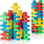 Jeu de construction d'equilibre en bois, 16 pièces, blocs de construction d'equilibre, jouets a empiler ... Jeu de construction d'equilibre en bois, 16 pièces, blocs de construction d'equilibre, jouets a empiler ...