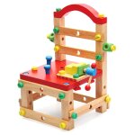 Jeu de construction d'tabli en bois pour enfants, jeu de bricolage, ecrous et boulons, assemblage pratique, ...