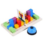 Jeu de construction sensoriel en bois montessori pour enfants, jouets educatifs, assemblage de boulons, ...
