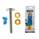 Jeu de cordes professionnelles 100% polyester, yoyo 10 roulements a billes + dissolvant et 25 pices