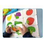 Jeu de correspondance de cartes pour enfants, jouet d'ducation prcoce, montessori, fruits, lgumes, ...