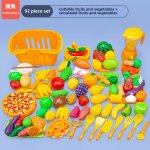 Jeu de cuisine pour enfants avec fruits et lgumes jouet de dcoupe de fruits maison de pizza 92 pices ...