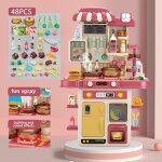 Jeu de cuisine miniature pour enfants grand format set d'ustensiles de cuisine lumineux et sonores pour ...