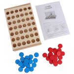 Jeu de dames educatif classique en bois pour enfants, jeu familial
