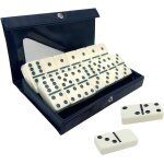 Jeu de dominos double six avec etui de transport, activité professionnelle, jouet educatif, jeu de tuiles ... Jeu de dominos double six avec etui de transport, activité professionnelle, jouet educatif, jeu de tuiles ...
