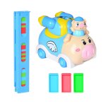 Jeu de dominos pour enfants, blocs de voiture, simulation de cochon electrique, machine a empiler, jouets ...