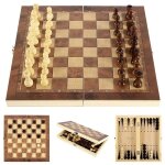 Jeu d'�checs en bois de correspondance de m�moire - jeu d'�checs en bois pour d�butants - jeu d'�checs ...