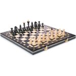 Magnifique jeu d'échecs en bois fabriqué a la main avec planche en bois et pièces d'échecs faites a la ... Magnifique jeu d'échecs en bois fabriqué a la main avec planche en bois et pièces d'échecs faites a la ...
