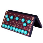 Jeu d'�checs chinois portable xiangqi, echiquier de strat�gie magn�tique pliable pour deux joueurs sur ...