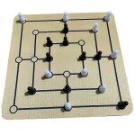 Jeu d'checs et de dames de voyage pour ftes et pique - niques - parfait pour jouer en dplacement