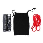 Jeu d'checs magntique avec 18 pierres et sac de rangement, jeu d'checs magntique interactif et multifoncti ...