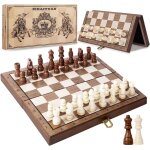 Jeu d'échecs magnétique en bois de 29, 2 cm - planche d'échecs pliable, ensemble d'échecs portable pour ... Jeu d'échecs magnétique en bois de 29, 2 cm - planche d'échecs pliable, ensemble d'échecs portable pour ...