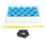 Jeu d'checs magntique avec pierres, echiquier en mousse souple, jeu d'checs magntique educatif pour ...
